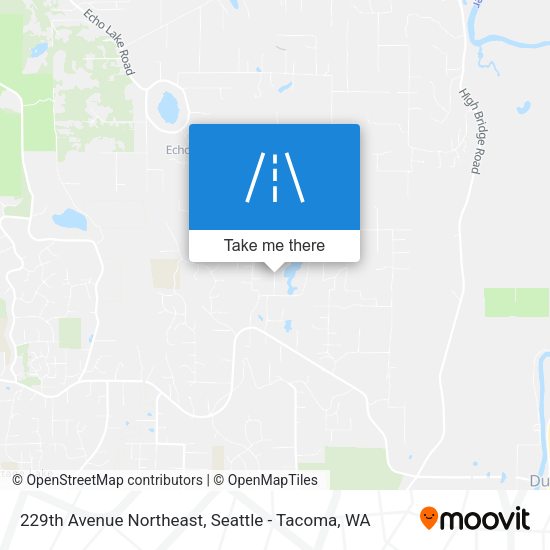 229th Avenue Northeast map