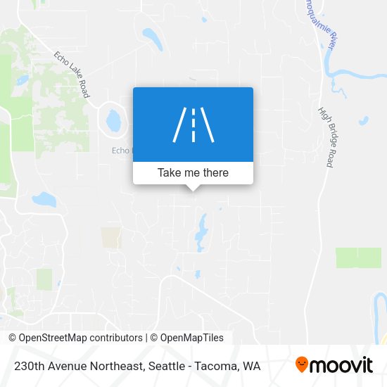 230th Avenue Northeast map