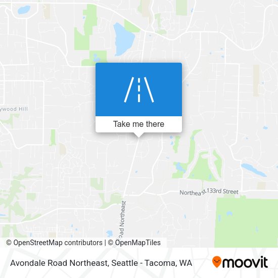 Avondale Road Northeast map