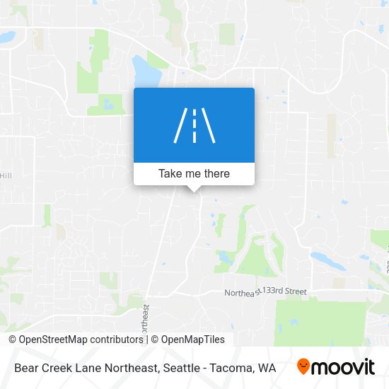 Mapa de Bear Creek Lane Northeast