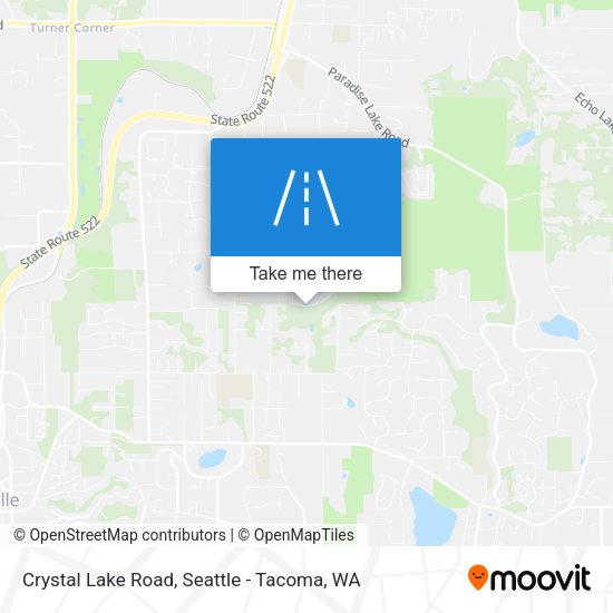 Crystal Lake Road map
