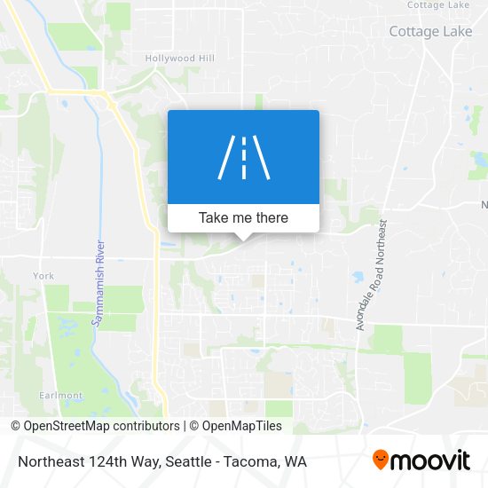 Northeast 124th Way map