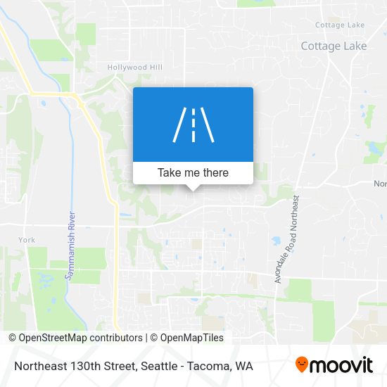 Northeast 130th Street map