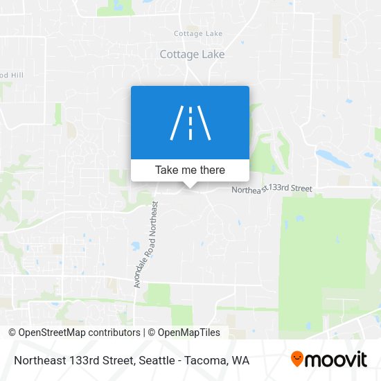 Northeast 133rd Street map