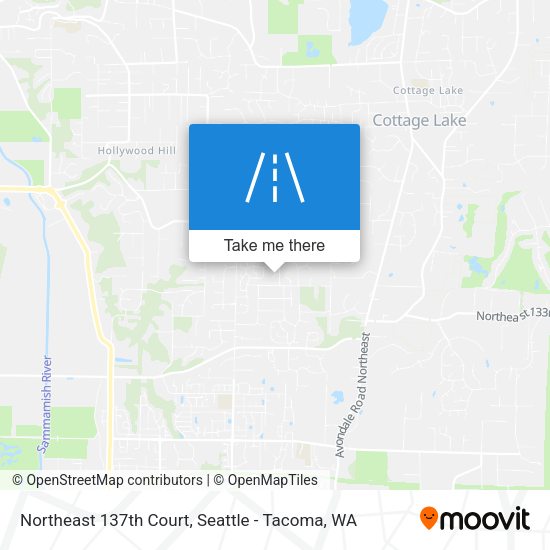Northeast 137th Court map