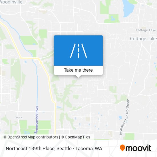 Northeast 139th Place map