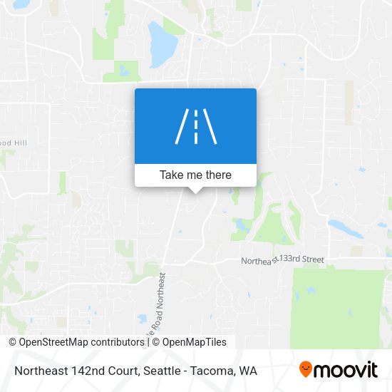 Mapa de Northeast 142nd Court