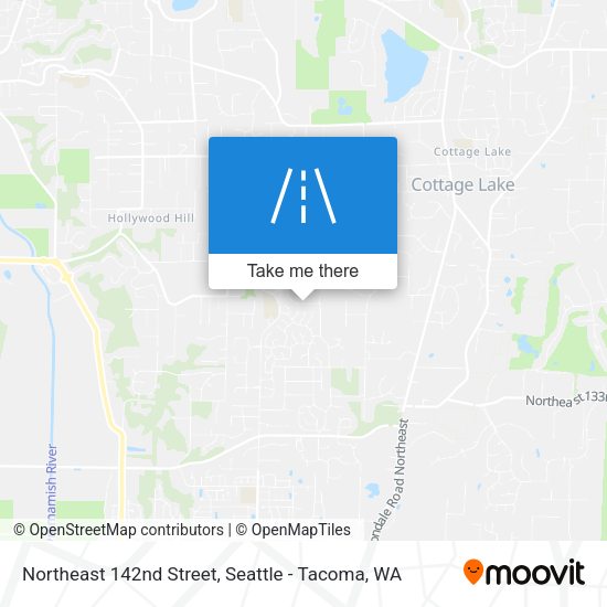 Northeast 142nd Street map
