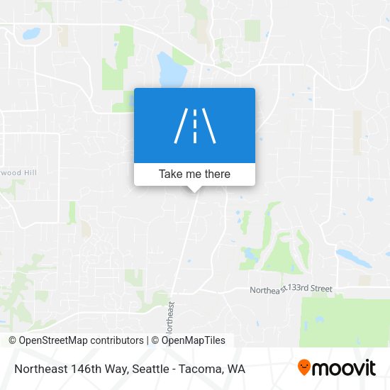 Northeast 146th Way map