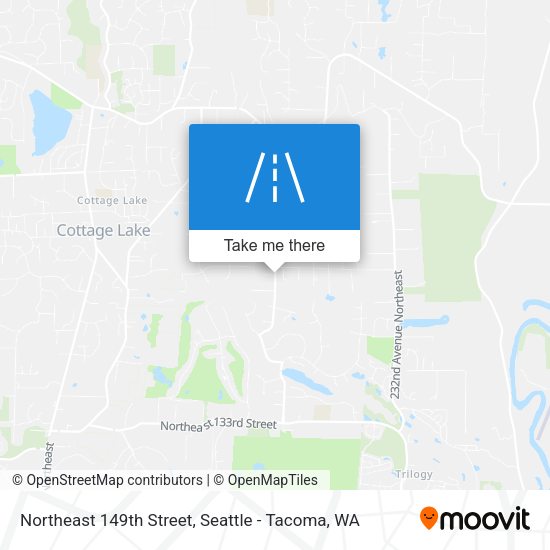 Northeast 149th Street map