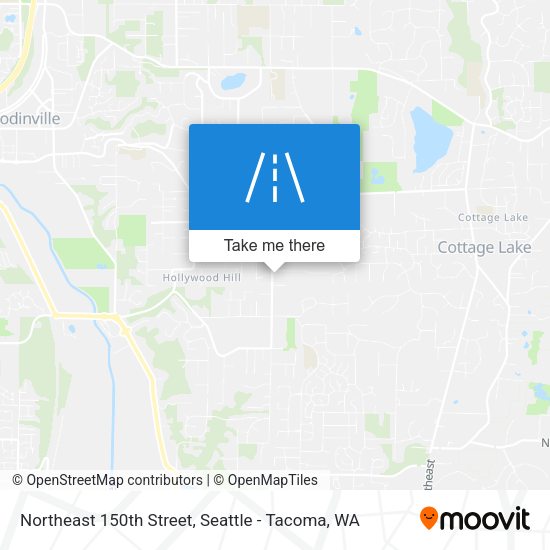 Northeast 150th Street map
