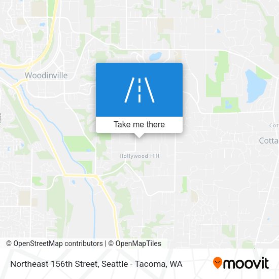 Northeast 156th Street map