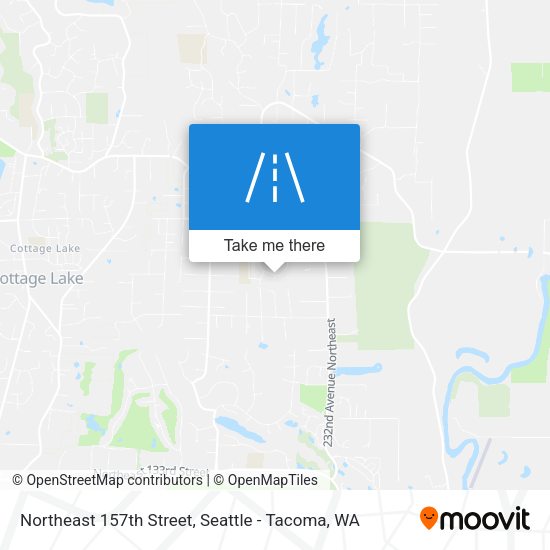 Northeast 157th Street map