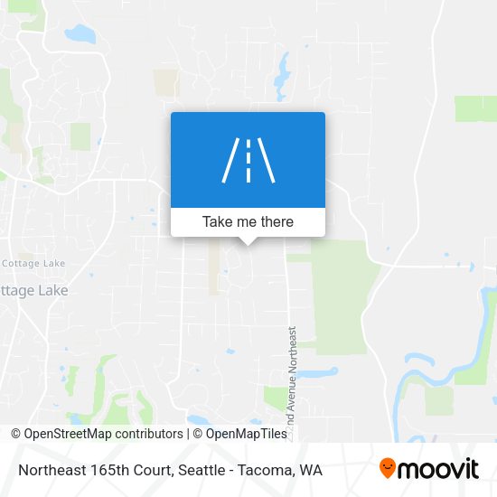 Mapa de Northeast 165th Court