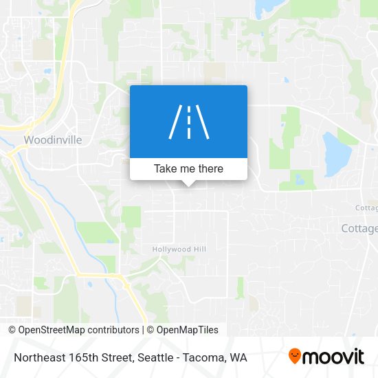 Northeast 165th Street map