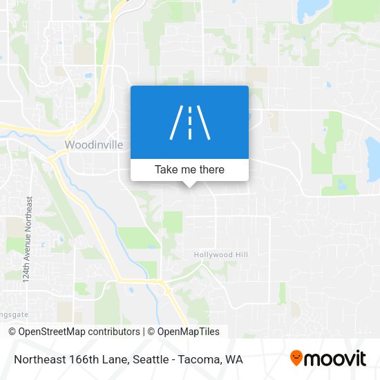 Northeast 166th Lane map