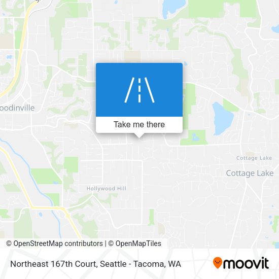 Northeast 167th Court map