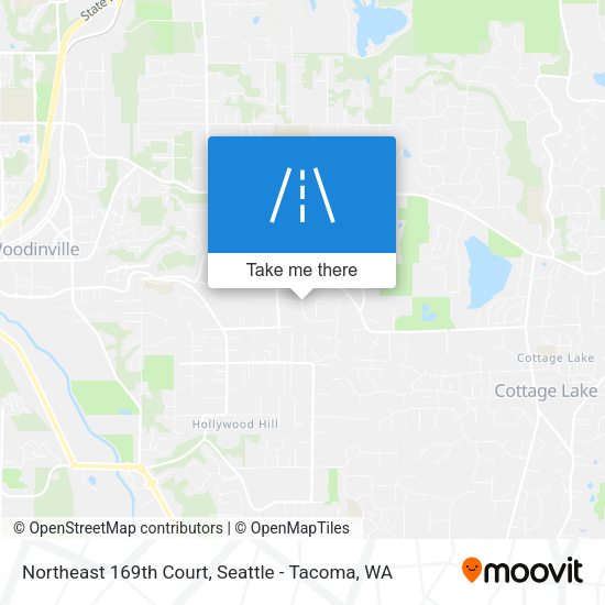 Northeast 169th Court map