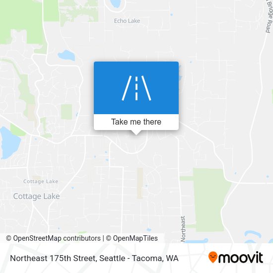 Northeast 175th Street map