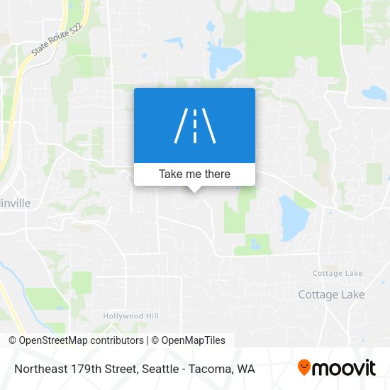 Northeast 179th Street map