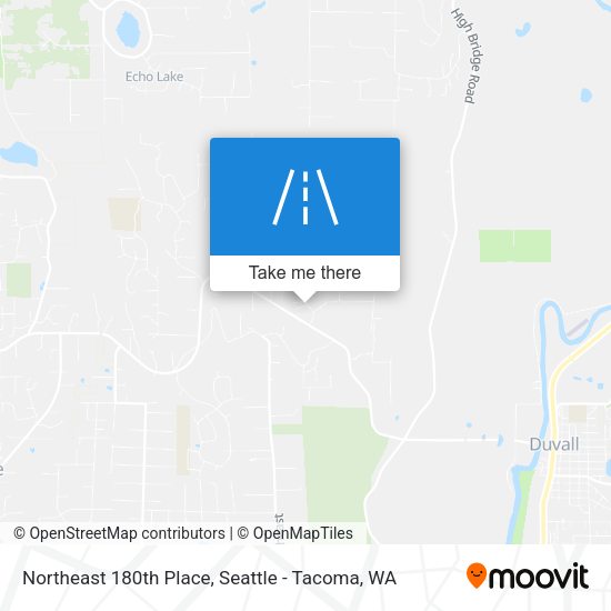 Northeast 180th Place map