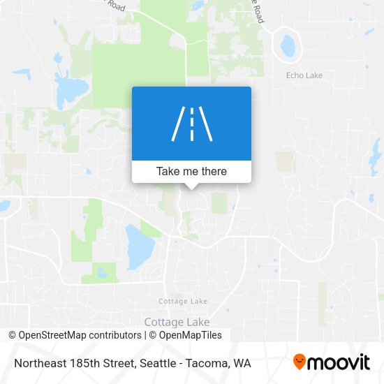 Northeast 185th Street map