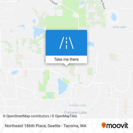 Mapa de Northeast 186th Place