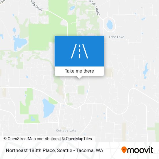 Northeast 188th Place map