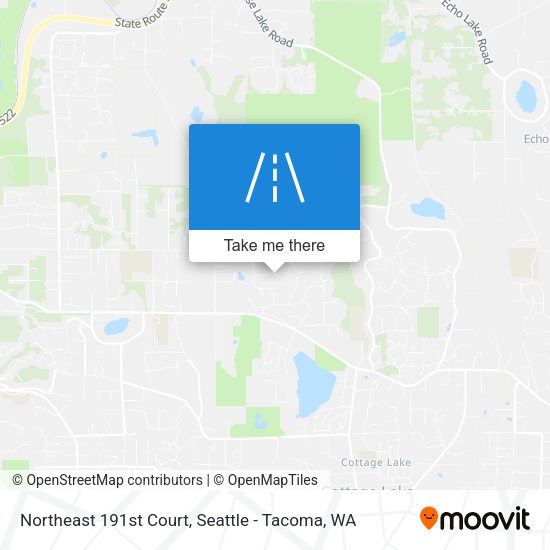 Northeast 191st Court map