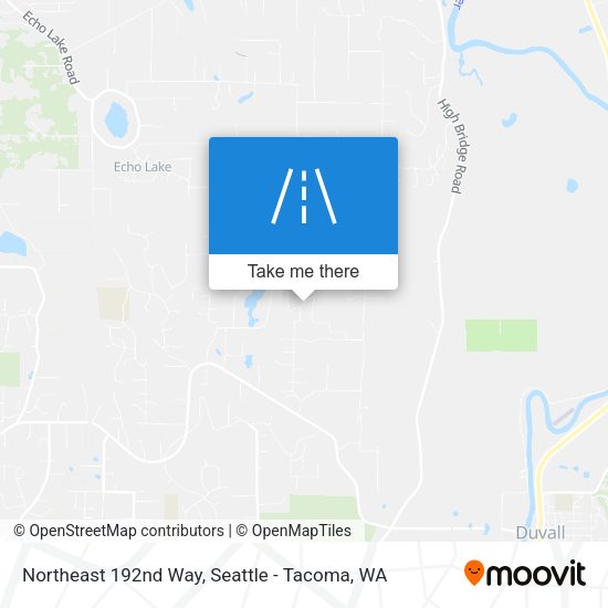 Northeast 192nd Way map