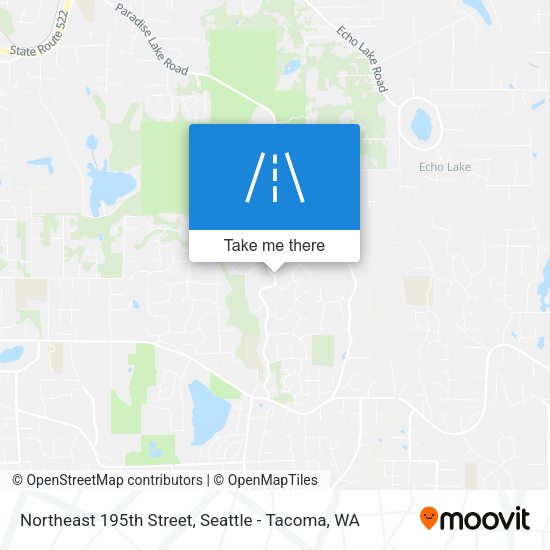 Northeast 195th Street map