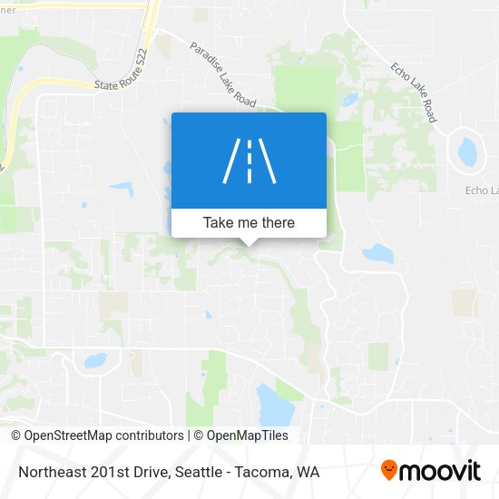 Mapa de Northeast 201st Drive