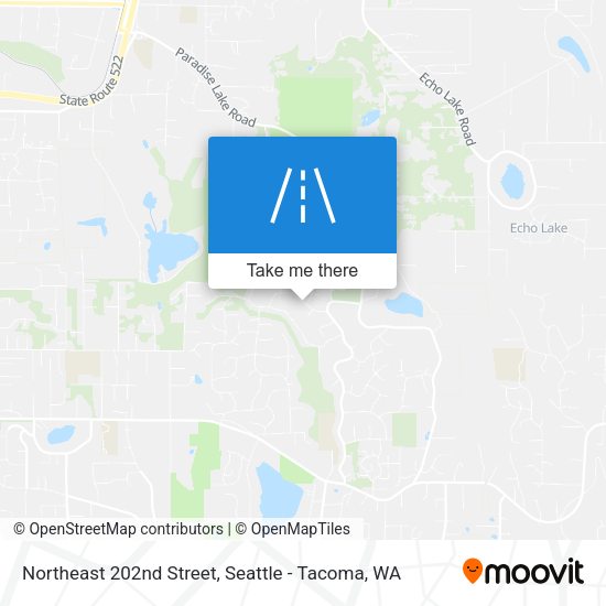 Northeast 202nd Street map