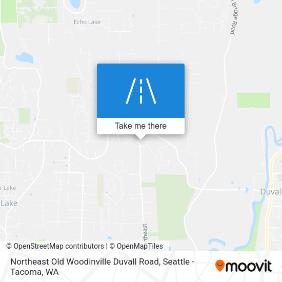 Northeast Old Woodinville Duvall Road map
