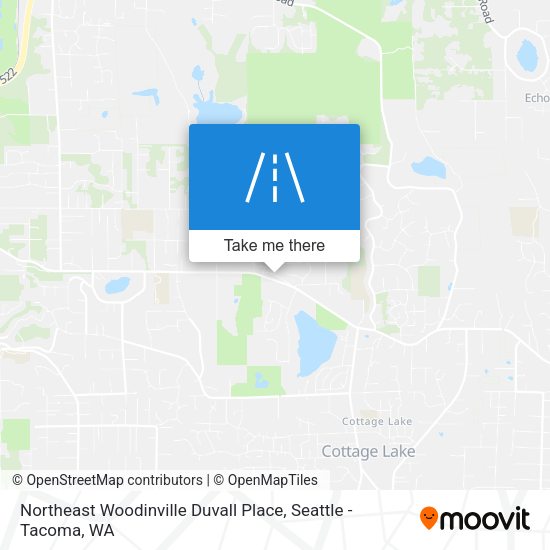 Northeast Woodinville Duvall Place map