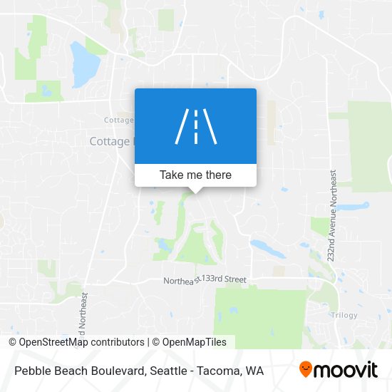 Mapa de Pebble Beach Boulevard