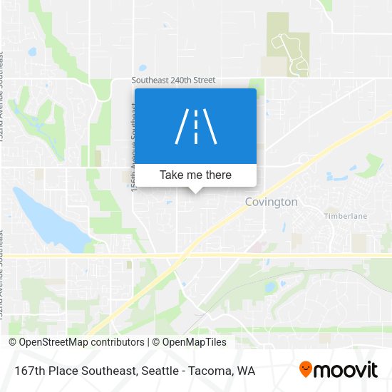 Mapa de 167th Place Southeast