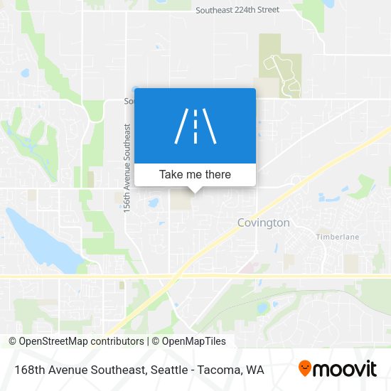 168th Avenue Southeast map
