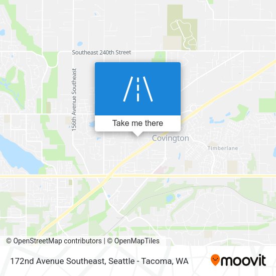 172nd Avenue Southeast map