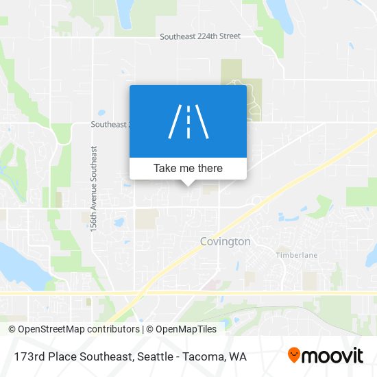 173rd Place Southeast map