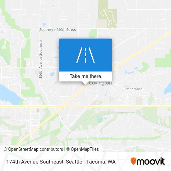 Mapa de 174th Avenue Southeast