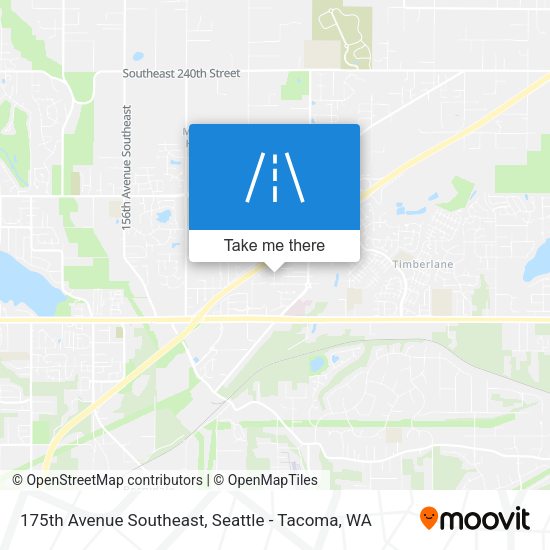 175th Avenue Southeast map