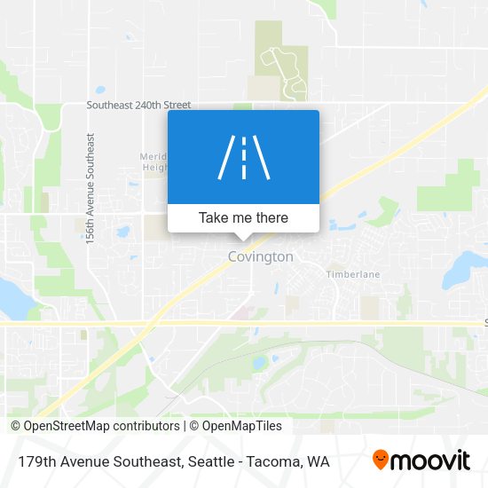 179th Avenue Southeast map