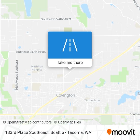 Mapa de 183rd Place Southeast