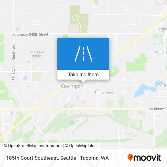185th Court Southeast map