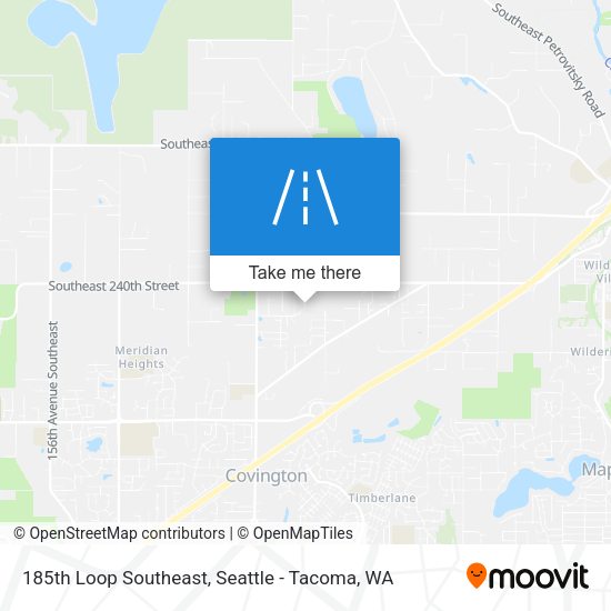 185th Loop Southeast map