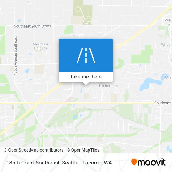 Mapa de 186th Court Southeast