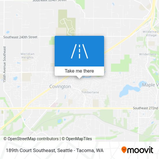Mapa de 189th Court Southeast