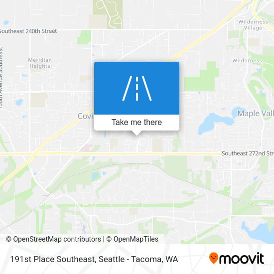 191st Place Southeast map