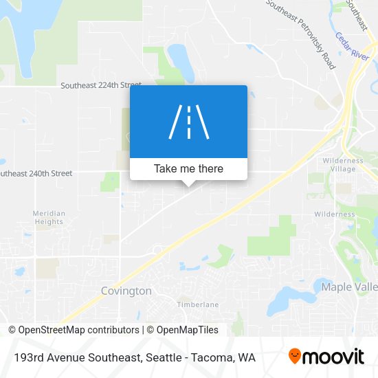 Mapa de 193rd Avenue Southeast
